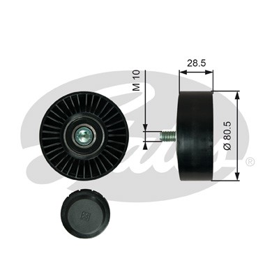 Слика на Лагер затегач лизгач канален ремен GATES DriveAlign® T36364 за BMW 3 Coupe E92 335 i - 326 коњи бензин