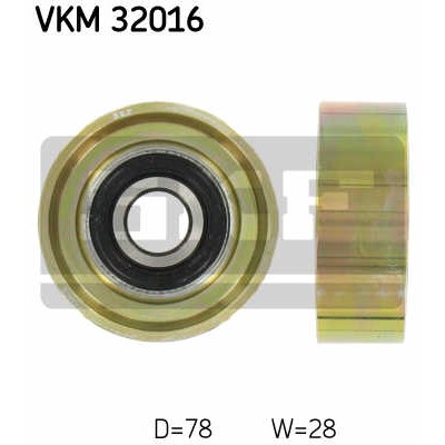 Слика на Лагер затегач лизгач канален ремен SKF VKM 32016