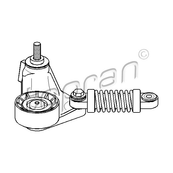 Слика на лагер затегач линиски ремен TOPRAN 302 162 за Ford Mondeo 3 Estate (BWY) 2.2 TDCi - 150 коњи дизел