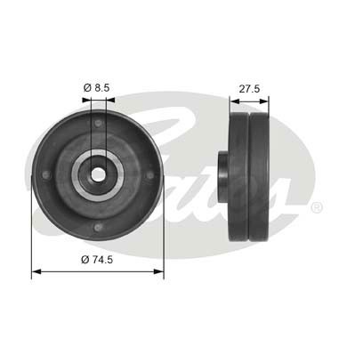 Слика на Лагер затегач паразитен ребраст ремен GATES PowerGrip® T41174 за Volvo 940 Saloon (944) 2.4 TD Intercooler - 122 коњи дизел