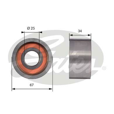 Слика на Лагер затегач паразитен ребраст ремен GATES PowerGrip® T41178 за Citroen Jumper BUS 230P 2.8 HDi 4x4 - 128 коњи дизел