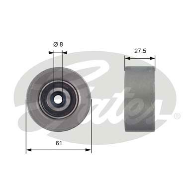 Слика на Лагер затегач паразитен ребраст ремен GATES PowerGrip® T42151 за Alfa Romeo 159 Sedan 1.8 MPI - 140 коњи бензин