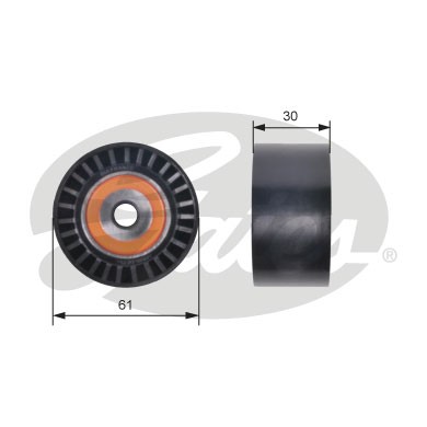 Слика на Лагер затегач паразитен ребраст ремен GATES PowerGrip® T42307 за Ford Fiesta 5 (jh,jd) 1.6 16V - 100 коњи бензин