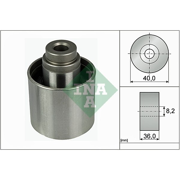 Слика на Лагер затегач паразитен ребраст ремен INA 532 0349 10 за VW Jetta 4 (1J2) 1.6 - 102 коњи бензин