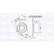 Слика 2 на Лагер затегач паразитен ребраст ремен IPD 15-0280