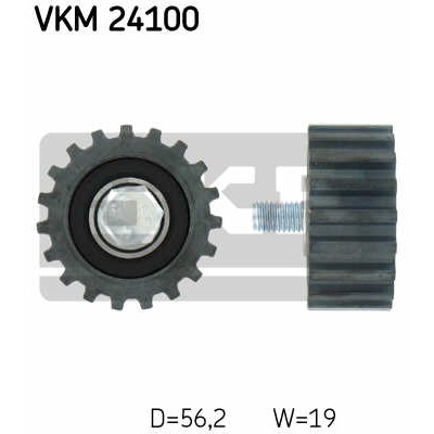 Слика на Лагер затегач паразитен ребраст ремен SKF VKM 24100 за Ford Fiesta MK 4 (ja,jb) 1.8 D - 60 коњи дизел