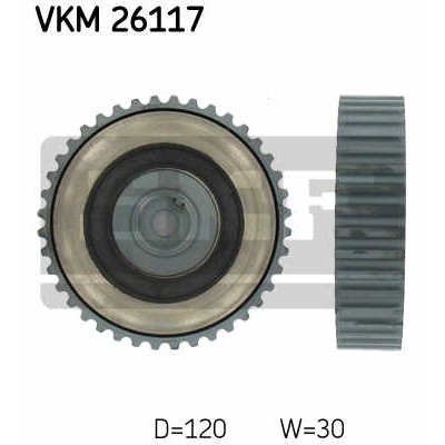 Слика на Лагер затегач паразитен ребраст ремен SKF VKM 26117 за Renault Megane 1 (BA0-1) 1.9 dTi (BA1U) - 80 коњи дизел