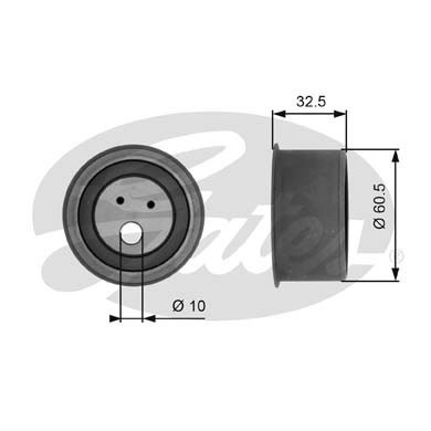 Слика на Лагер затегач ребраст ремен GATES PowerGrip® T41054 за Mitsubishi Space Gear (PA,B,D V-W) 2.0 16V (PA3V/W, PB3V) - 115 коњи бензин