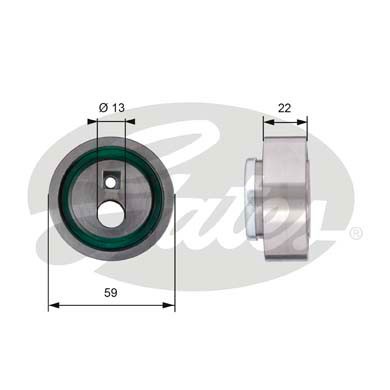 Слика на Лагер затегач ребраст ремен GATES PowerGrip® T41129 за Peugeot 205 (741A,C) 1.0 - 45 коњи бензин