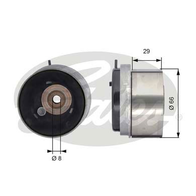 Слика на Лагер затегач ребраст ремен GATES PowerGrip® T43143 за Opel Astra GTC 1.6 - 180 коњи бензин