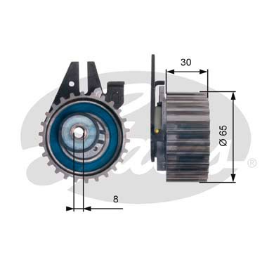 Слика на Лагер затегач ребраст ремен GATES PowerGrip® T43211 за Alfa Romeo 156 (932) Sportwagon 1.9 JTD - 126 коњи дизел