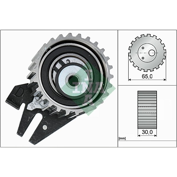 Слика на Лагер затегач ребраст ремен INA 531 0844 10 за Alfa Romeo 156 (932) Sportwagon 1.9 JTD - 126 коњи дизел