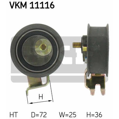 Слика на Лагер затегач ребраст ремен SKF VKM 11116 за VW Jetta 4 Estate (1J6) 1.8  4motion - 125 коњи бензин