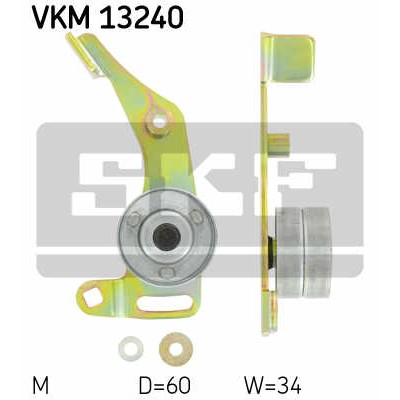 Слика на Лагер затегач ребраст ремен SKF VKM 13240 за Citroen BX Break XB 1.9 DT TXD - 90 коњи дизел