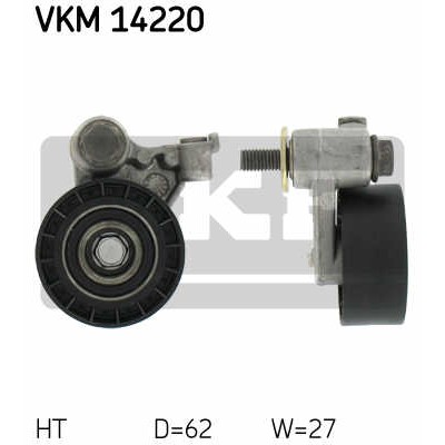 Слика на Лагер затегач ребраст ремен SKF VKM 14220 за Mazda 121 Hatchback (JASM,JBSM) 1.25 - 75 коњи бензин