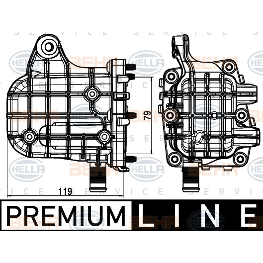 Слика на Ладник, ЕГР систем HELLA BEHR  SERVICE  PREMIUM LINE 8ME 376 745-271 за Citroen Jumper Platform 2.0 BlueHDi 160 - 163 коњи дизел