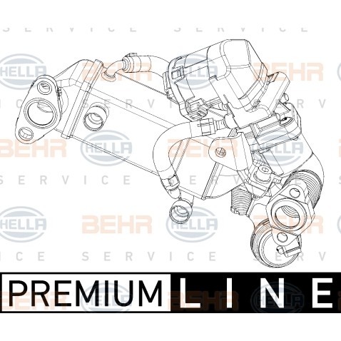 Слика на Ладник, ЕГР систем HELLA BEHR  SERVICE  PREMIUM LINE 8ME 376 745-371 за BMW 5 GT F07 530 d - 245 коњи дизел