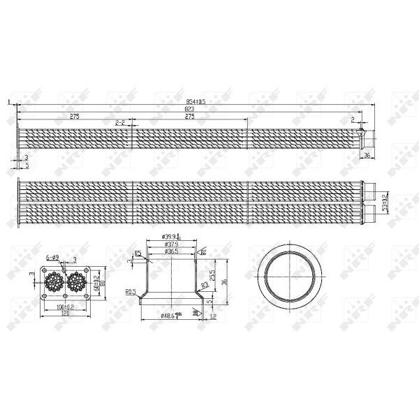 Слика на Ладник, ЕГР систем NRF 48101 за камион MAN L2000 8.155 LK, L-KI, LR-KI, LRK-L, LK-L - 155 коњи дизел