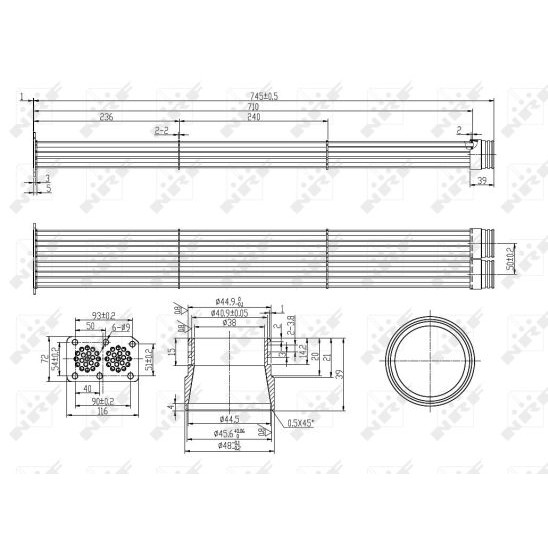 Слика на Ладник, ЕГР систем NRF 48102 за камион MAN CLA 25.280 FDS, FDRS - 280 коњи дизел