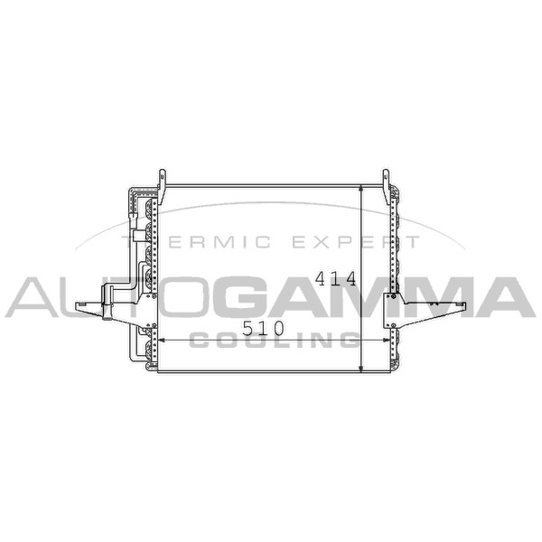 Слика на Ладник за клима AUTOGAMMA 101562 за Ford Sierra Estate (BNG) 2.0 4x4 - 120 коњи бензин