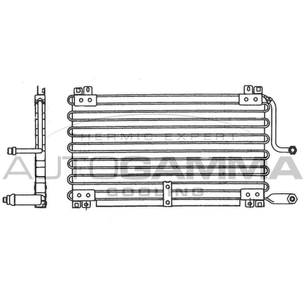 Слика на Ладник за клима AUTOGAMMA 101794 за Renault 25 (B29) 2.8 V6 Injection (B29A) - 136 коњи бензин