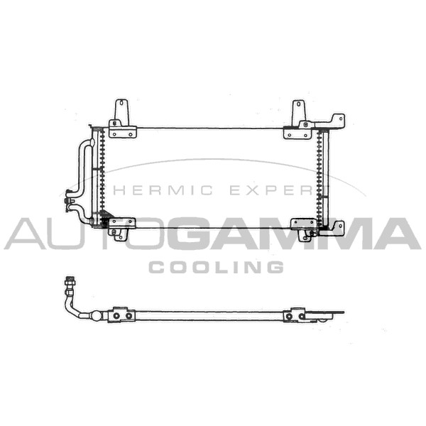 Слика на Ладник за клима AUTOGAMMA 101802 за Renault 21 Hatchback 2.1 Turbo-D (B486, B488, B48V) - 88 коњи дизел