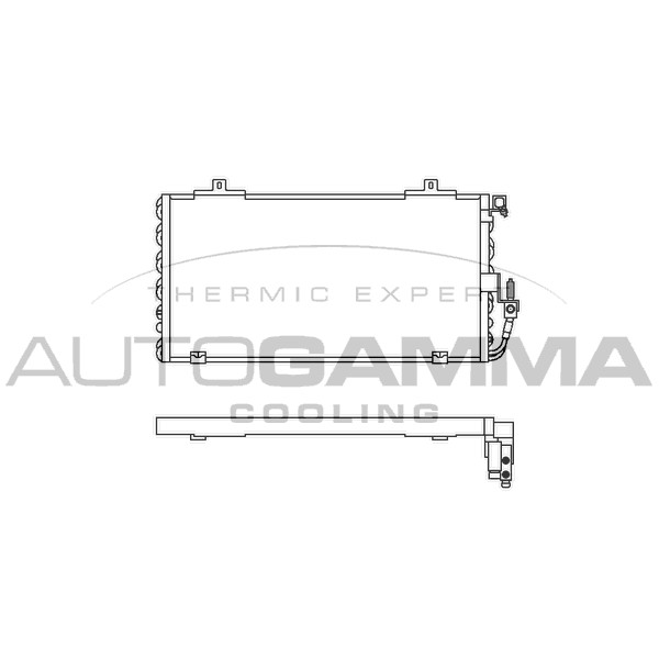 Слика на Ладник за клима AUTOGAMMA 102571 за Audi 80 Sedan (89, 89Q, 8A, B3) 1.8 S quattro - 88 коњи бензин