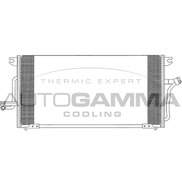 Слика на Ладник за клима AUTOGAMMA 102714 за Mitsubishi Galant 4 Saloon (E3 A) 2.0 (E39A, E38A, E33A) - 109 коњи бензин