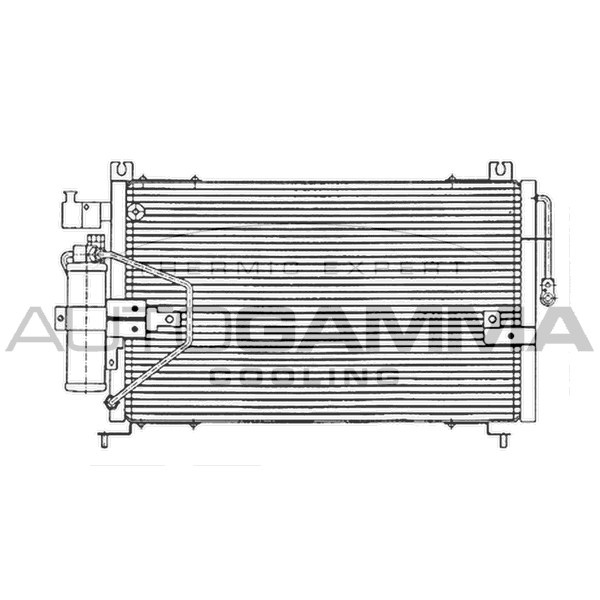 Слика на Ладник за клима AUTOGAMMA 103790 за Daihatsu Charade MK4 G200,G202 1.3 i 16V - 84 коњи бензин