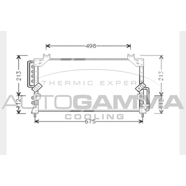 Слика на Ладник за клима AUTOGAMMA 104306 за Toyota Camry Station Wagon (V2) 2.5 (VZV21_) - 160 коњи бензин