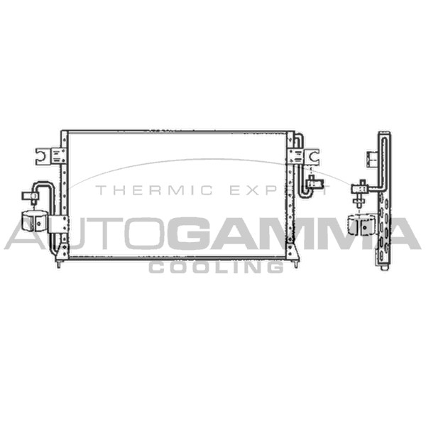 Слика на Ладник за клима AUTOGAMMA 105018 за Nissan Pulsar Hatchback (N14) 2.0 D - 75 коњи дизел