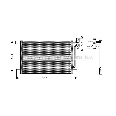 Слика на Ладник за клима AVA QUALITY COOLING BW5215 за BMW 3 Touring E46 318 d - 116 коњи дизел