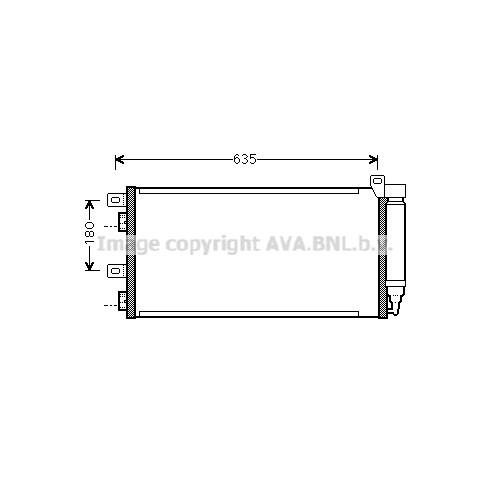 Слика на Ладник за клима AVA QUALITY COOLING BWA5256D за Mini Convertible (R52) John Cooper Works - 210 коњи бензин