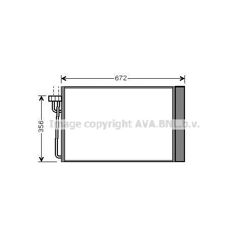 Слика на Ладник за клима AVA QUALITY COOLING BWA5267D за BMW 5 Sedan E60 520 i - 156 коњи бензин