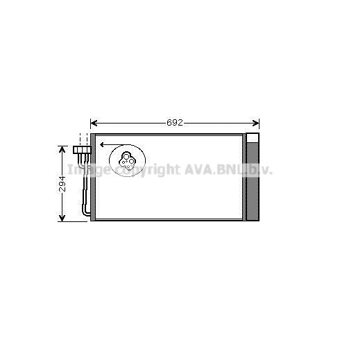 Слика на Ладник за клима AVA QUALITY COOLING BWA5273D за BMW 5 Sedan E60 525 d - 163 коњи дизел