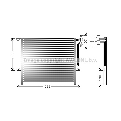 Слика на Ладник за клима AVA QUALITY COOLING BWA5369 за BMW X3 E83 2.5 si - 218 коњи бензин