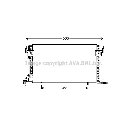 Слика на Ладник за клима AVA QUALITY COOLING CN5100 за Citroen ZX Estate N2 1.4 i - 75 коњи бензин