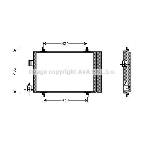 Слика на Ладник за клима AVA QUALITY COOLING CNA5173D за Citroen Xsara N1 1.4 HDi - 68 коњи дизел