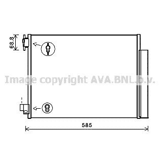 Слика на Ладник за клима AVA QUALITY COOLING DA5011D за Dacia Sandero 2 1.5 dCi - 75 коњи дизел