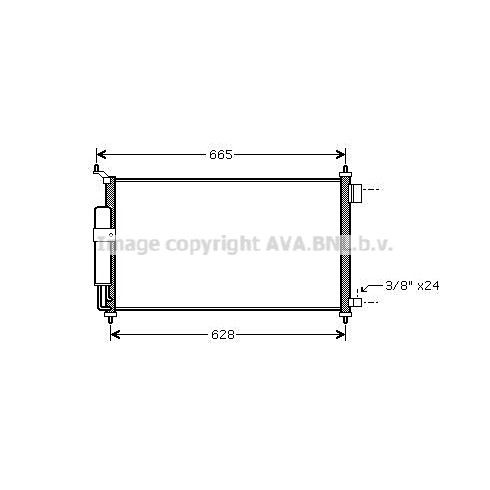 Слика на Ладник за клима AVA QUALITY COOLING DN5251D за Nissan Juke 1.6 - 94 коњи бензин