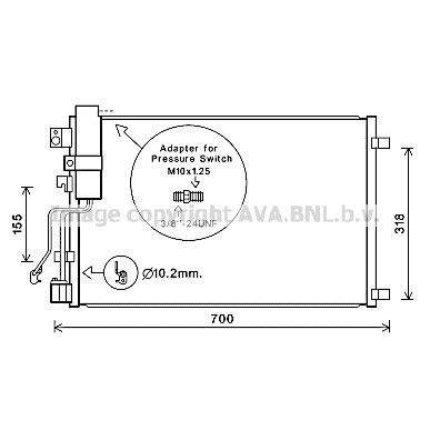 Слика на Ладник за клима AVA QUALITY COOLING DNA5283D