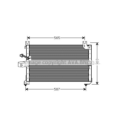 Слика на Ладник за клима AVA QUALITY COOLING DU5052 за Daihatsu Charade MK4 G200,G202 1.3 i 16V - 84 коњи бензин