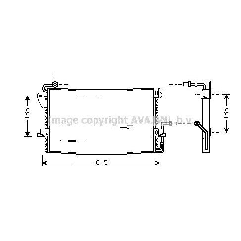 Слика на Ладник за клима AVA QUALITY COOLING FD5175 за Ford Fiesta 3 (gfj) 1.3 - 60 коњи бензин