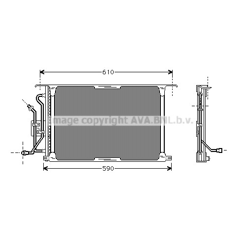 Слика на Ладник за клима AVA QUALITY COOLING FD5258 за Ford Fiesta 4 (ja,jb) 1.4 i 16V - 90 коњи бензин