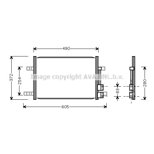 Слика на Ладник за клима AVA QUALITY COOLING FD5327 за Ford Ka (rb) 1.3 i - 50 коњи бензин