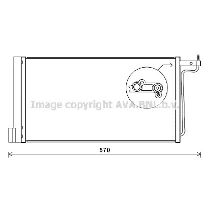 Слика на Ладник за клима AVA QUALITY COOLING FD5485D за Ford Focus 3 Hatchback 2.0 TDCi - 136 коњи дизел