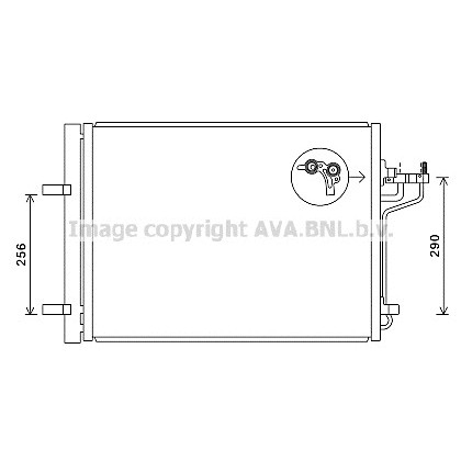 Слика на Ладник за клима AVA QUALITY COOLING FD5488D за Ford Focus 3 Turnier 1.6 Flexifuel - 150 коњи Бензин/Етанол