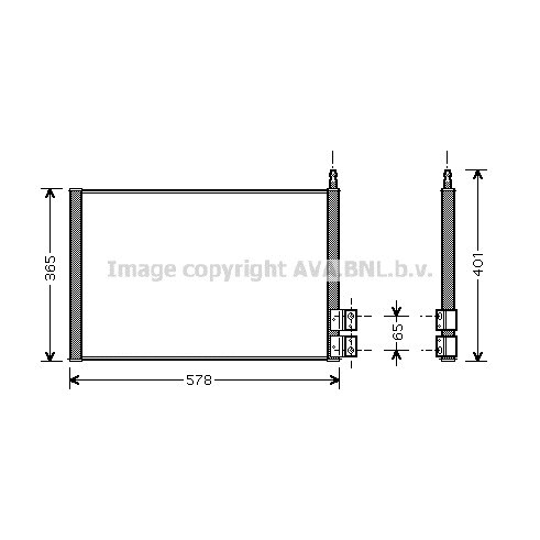 Слика на Ладник за клима AVA QUALITY COOLING FDA5328 за Mazda Demio (DY) 1.6 - 101 коњи бензин