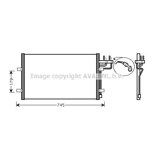 Слика на Ладник за клима AVA QUALITY COOLING FDA5367 за Ford Focus 2 Estate (daw) 1.8 Flexifuel - 125 коњи Бензин/Етанол