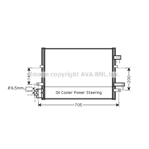 Слика на Ладник за клима AVA QUALITY COOLING FDA5377 за Ford Mondeo MK 3 (B5Y) 2.0 16V - 146 коњи бензин